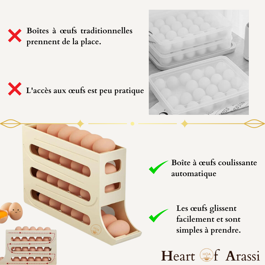 Heart Of Arassi™ - Distributeur d'Œufs (Intelligent et Élégant)